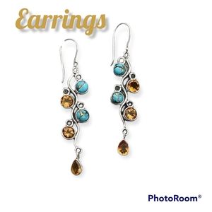 🌻🤩Boho Ethnic Turquoise Water Drop Earrings🤩🌻